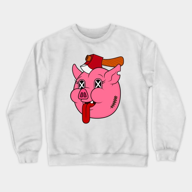 Pig Head Crewneck Sweatshirt by Woah_Jonny